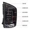 Spec-D Tuning Nissan Armada Tail Lights- All Black Housing With Clear Lens 05-15 LT-AMD04JMLED-V2-TM - alternate 3